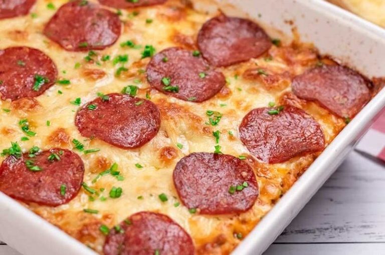 Pepperoni Pizza Casserole - Food.Cookingpoint