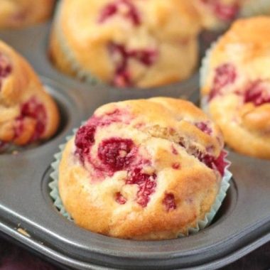 Lemon Raspberry Protein Muffins