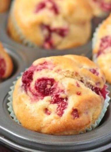 Lemon Raspberry Protein Muffins