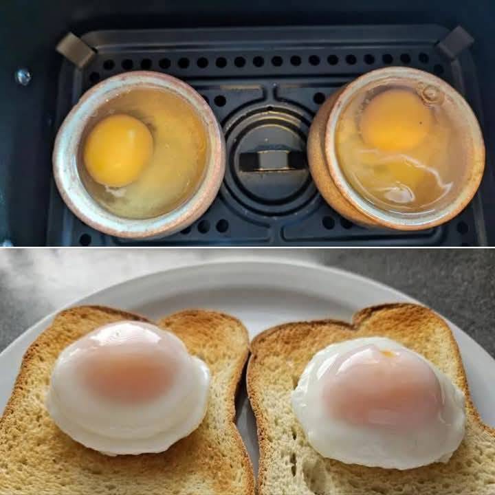 Air Fryer Poached Eggs