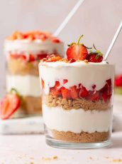 High Protein Cherry Cheesecake Jars