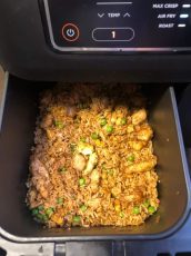 Air Fryer Fried Rice with chicken