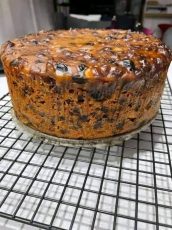 Air Fryer Christmas Cake