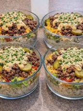 Big Mac Cheeseburger Protein Bowl