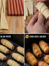 Air Fryer Crescent Wrapped Hot Dogs