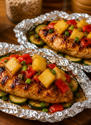 Teriyaki Pineapple Chicken Foil Packets - CP
