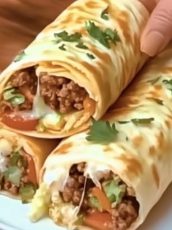 Ground Beef Tortilla Wraps