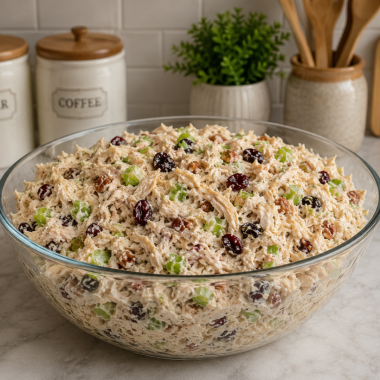 Creamy Cranberry Pecan Chicken Salad