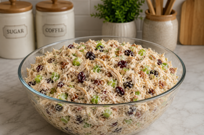 Creamy Cranberry Pecan Chicken Salad