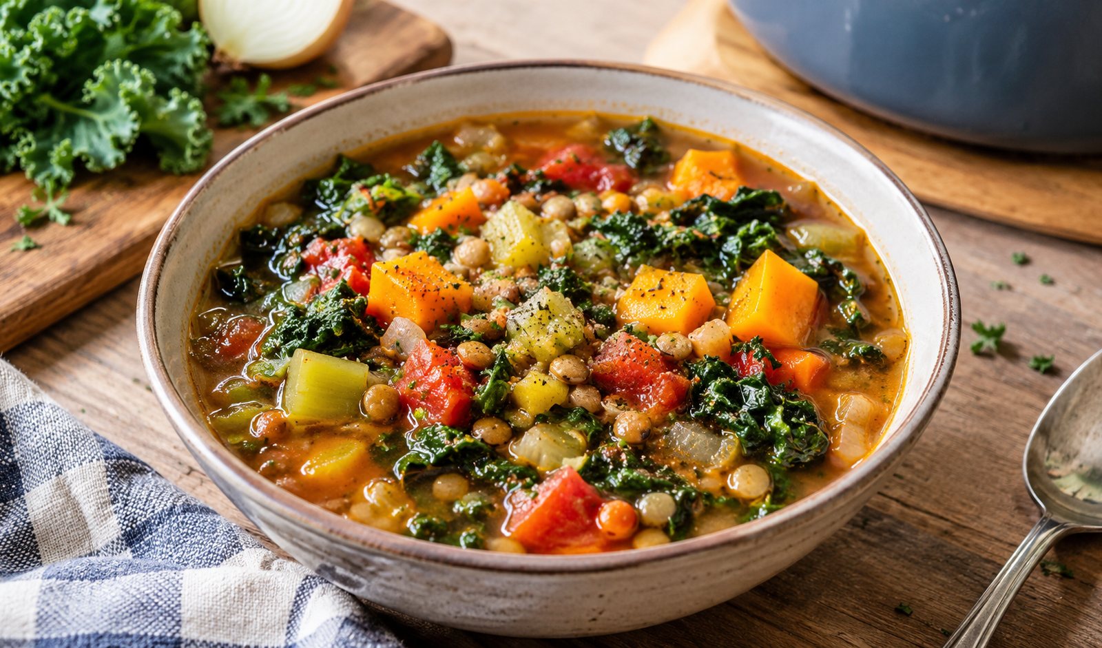Healthy Lentil Soup (Diabetic-Friendly)
