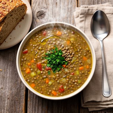 Healthy Lentil Soup (Diabetic-Friendly)