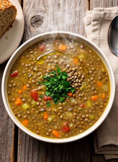 Healthy Lentil Soup (Diabetic-Friendly)
