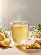 Soothing Ginger Lemon Herbal Drink
