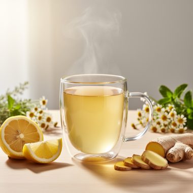 Soothing Ginger Lemon Herbal Drink