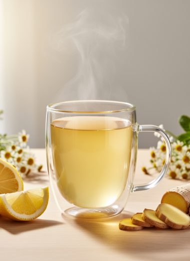Soothing Ginger Lemon Herbal Drink