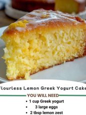 Flourless Lemon Greek Yogurt Cake