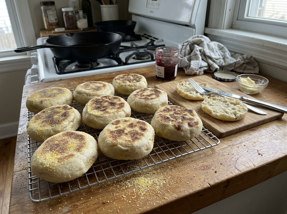 Homemade English Muffins Recipe
