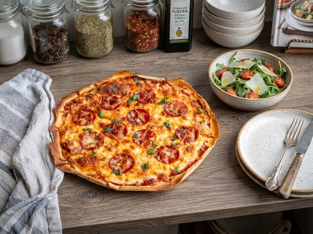 Sourdough Discard Skillet Pizza