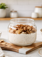 Almond Butter Greek Yogurt (High Protein Snack)