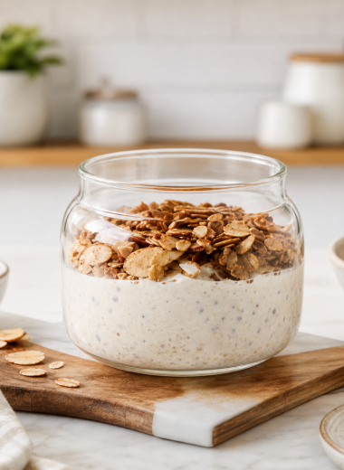 Almond Butter Greek Yogurt (High Protein Snack)