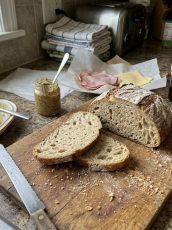 Sourdough Blue Moon Beer Bread