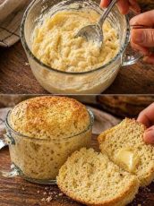 Zero-Carb-Style Bread in a Mug — 90 Seconds